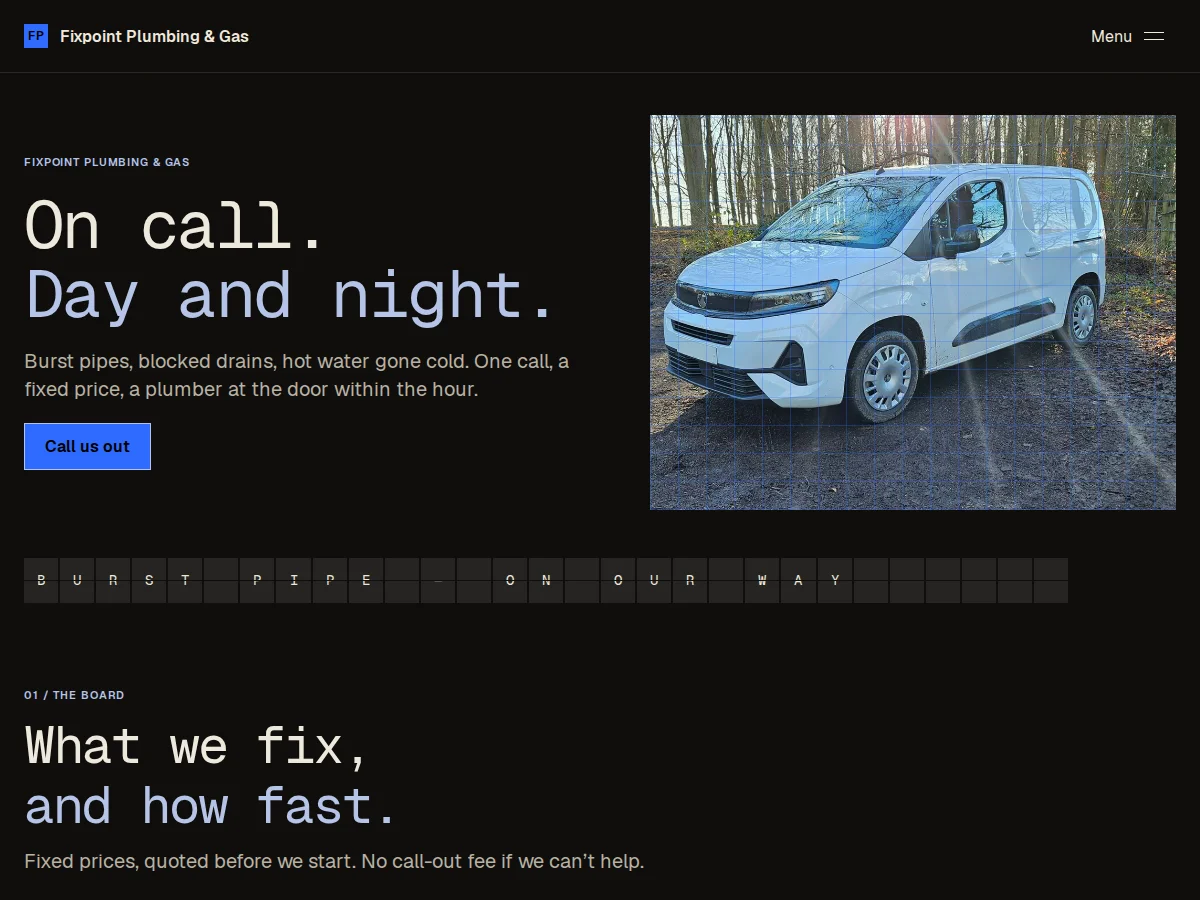 The Dispatch website design