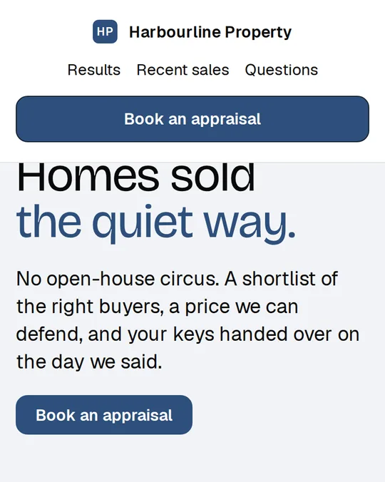 The Keys website design